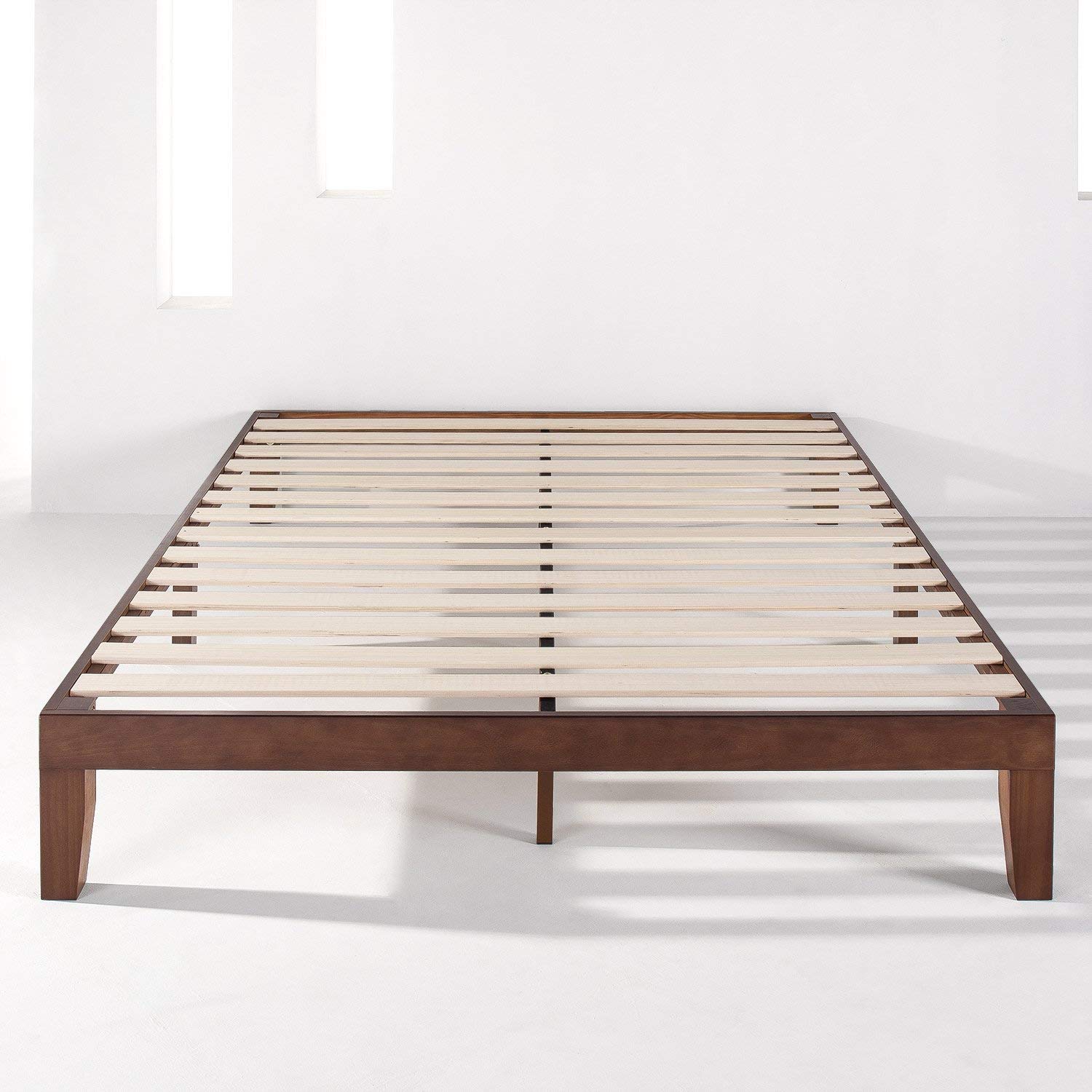 Walnut Timber Wood Bed Frame QUEEN DOUBLE KING SINGLE Full Size